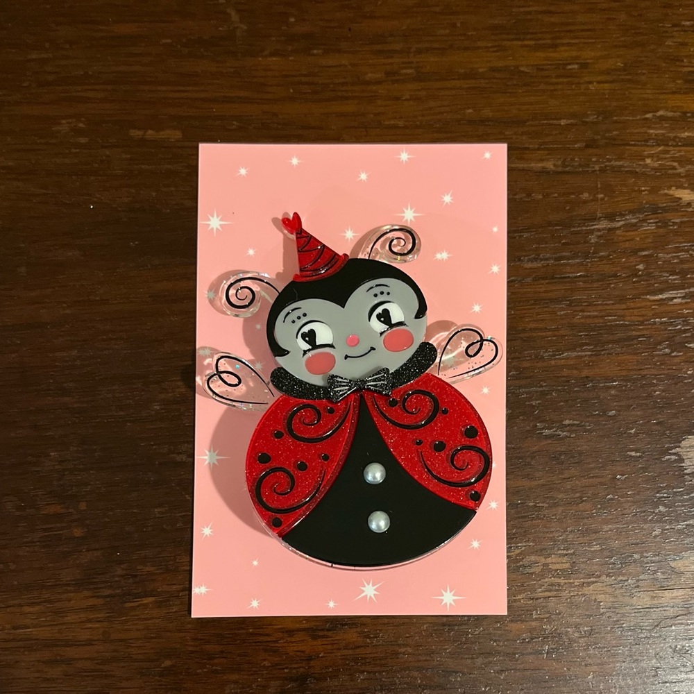Little Love Bug Brooch by Johanna Parker